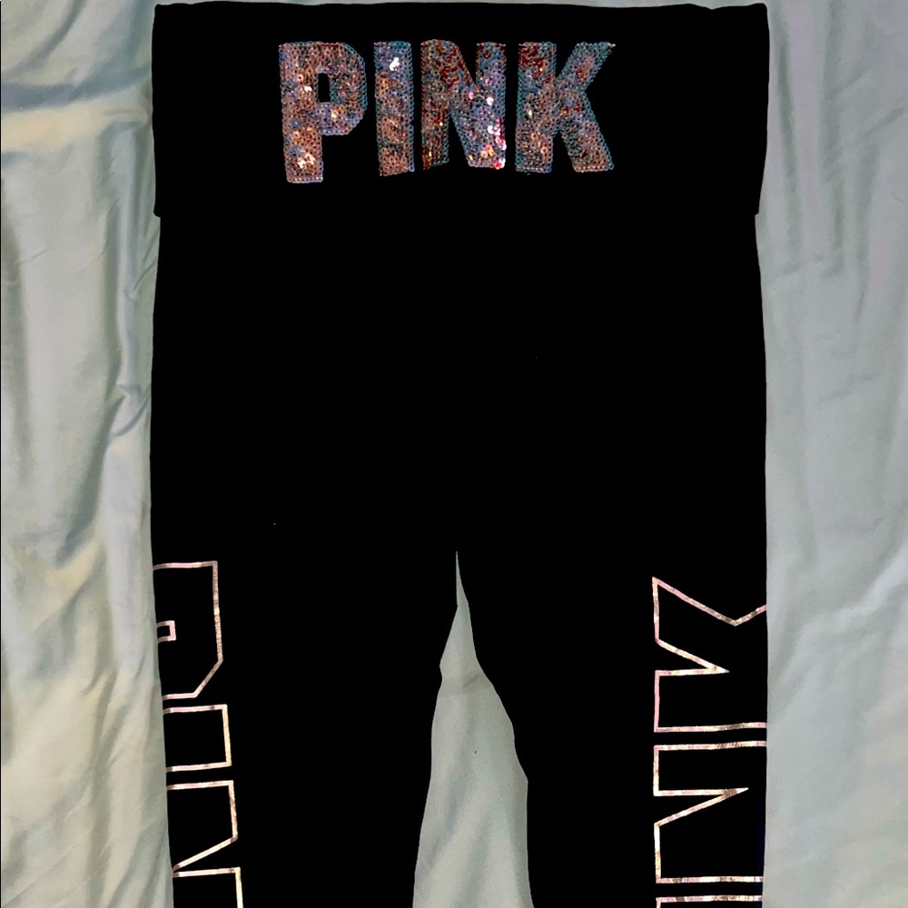 PINK Victoria’s Secret Cotton Fold Over Leggings